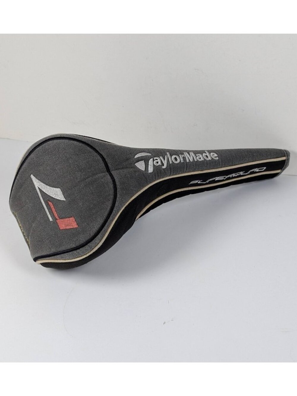 TaylorMade Superquad Head Cover ONLY R7 1st Edition All Black Vintage Limited
